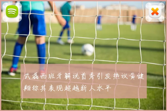武磊西班牙解说首秀引发热议黄健翔称其表现超越新人水平